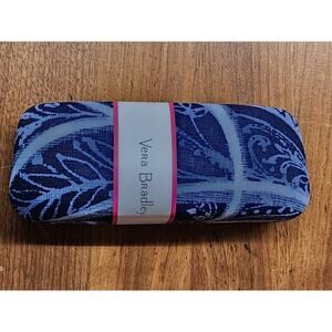 Vera Bradley Hard Clamshell sunglass/eyeglass Case Retired INDIO Blue Pattern A